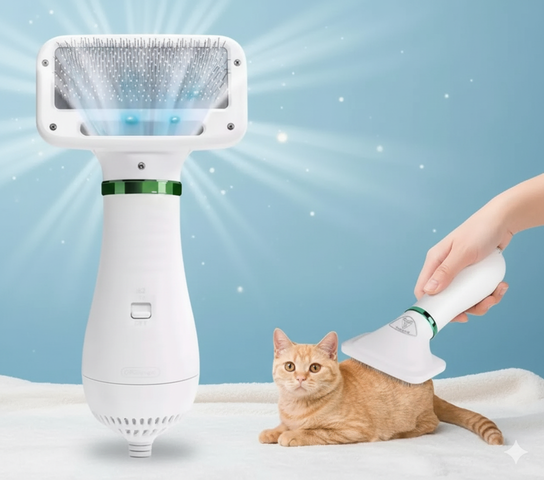 Cepillo Secador de Mascotas Hogarino