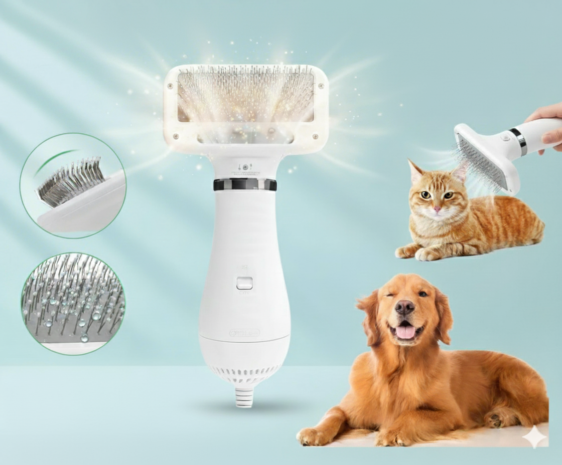 Cepillo Secador de Mascotas Hogarino